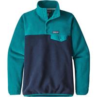 Patagonia Women's Lightweight Synchilla Snap-T Pullover - Elwha Blue / Navy Blue