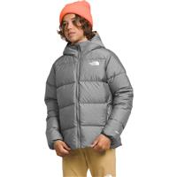 The North Face Boys’ Reversible North Down Hooded Jacket - TNF Medium Grey Heather