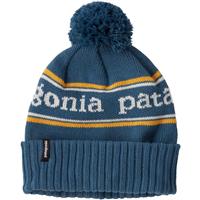 Patagonia Youth Powder Town Beanie - Park Stripe Knit / Wavy Blue (PSWA)